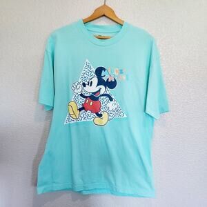 Disney Mickiey Mouse Aqua Crewneck T-Shirt Size XL